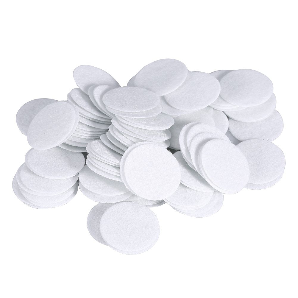 Microdermabrasion Filter, 100Pcs Microdermabrasion Cotton Filters Replacement Round Filtering Pad Facial Vacuum Filters Accesories for Beauty Machine (25mm)