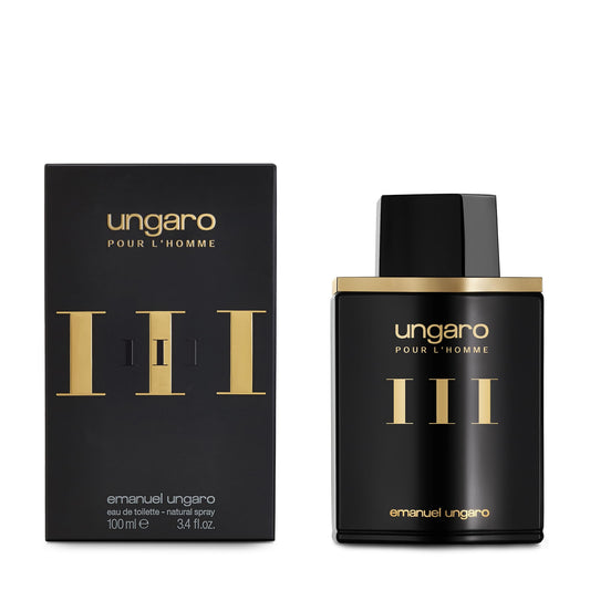 Emanuel Ungaro Pour L'Homme III Eau De Toilette Cologne Spray for Men, 3.4 Fl Oz