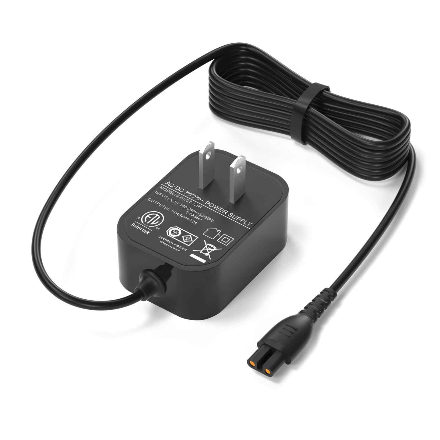 VHBW 4.5V Charger Compatible with Andis 73000 Envy SPA045120DU 73102 73105 73106 73005 73010 73045 73060 73095 77511 73500 73035 LCL-2 Cordless Clipper