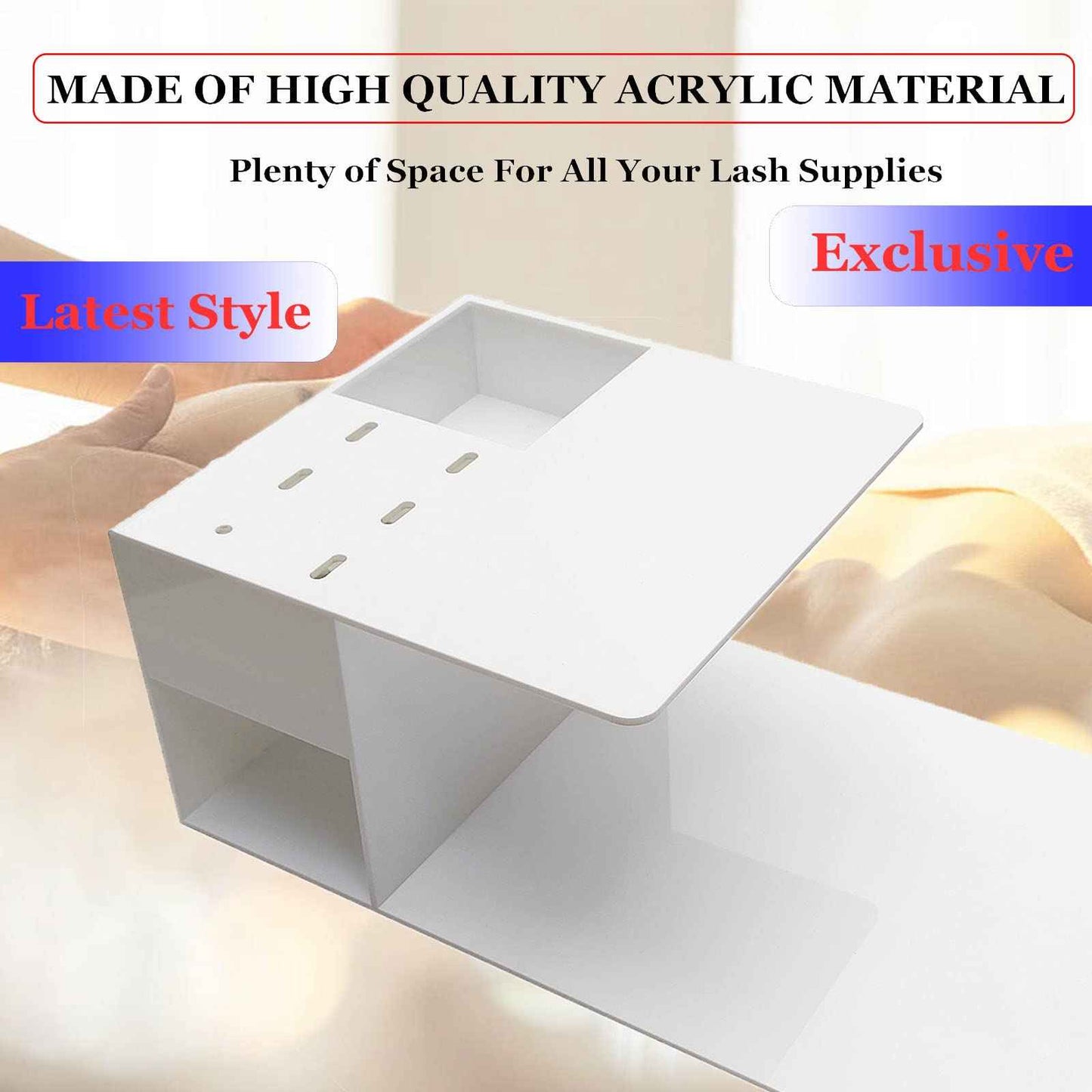 Lash Shelf Organizer, Eyelash Extension Pillow Shelf Stand, Must Have for Lash Techs Tray Makes Making Way More Efficient, Faster and Easier.