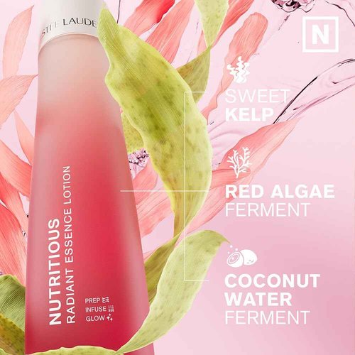 Estée Lauder Nutritious Radiant Essence Treatment Lotion Toner with Niacinamide | Pore Minimizing Skin Essence, 6.7 Fl Oz