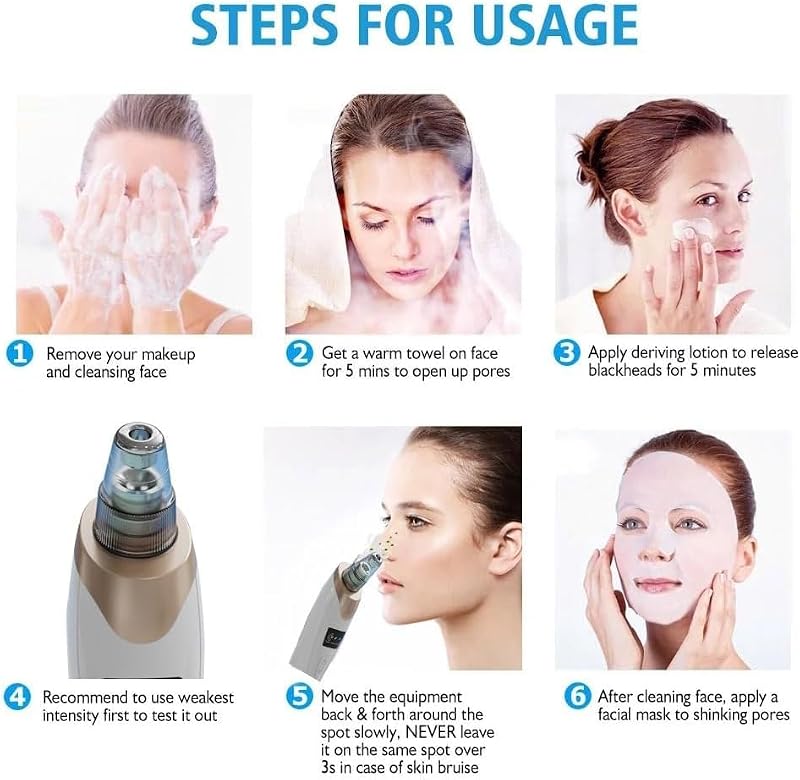 Professional Blackhead Remover Vacuum with 3 Suction Levels