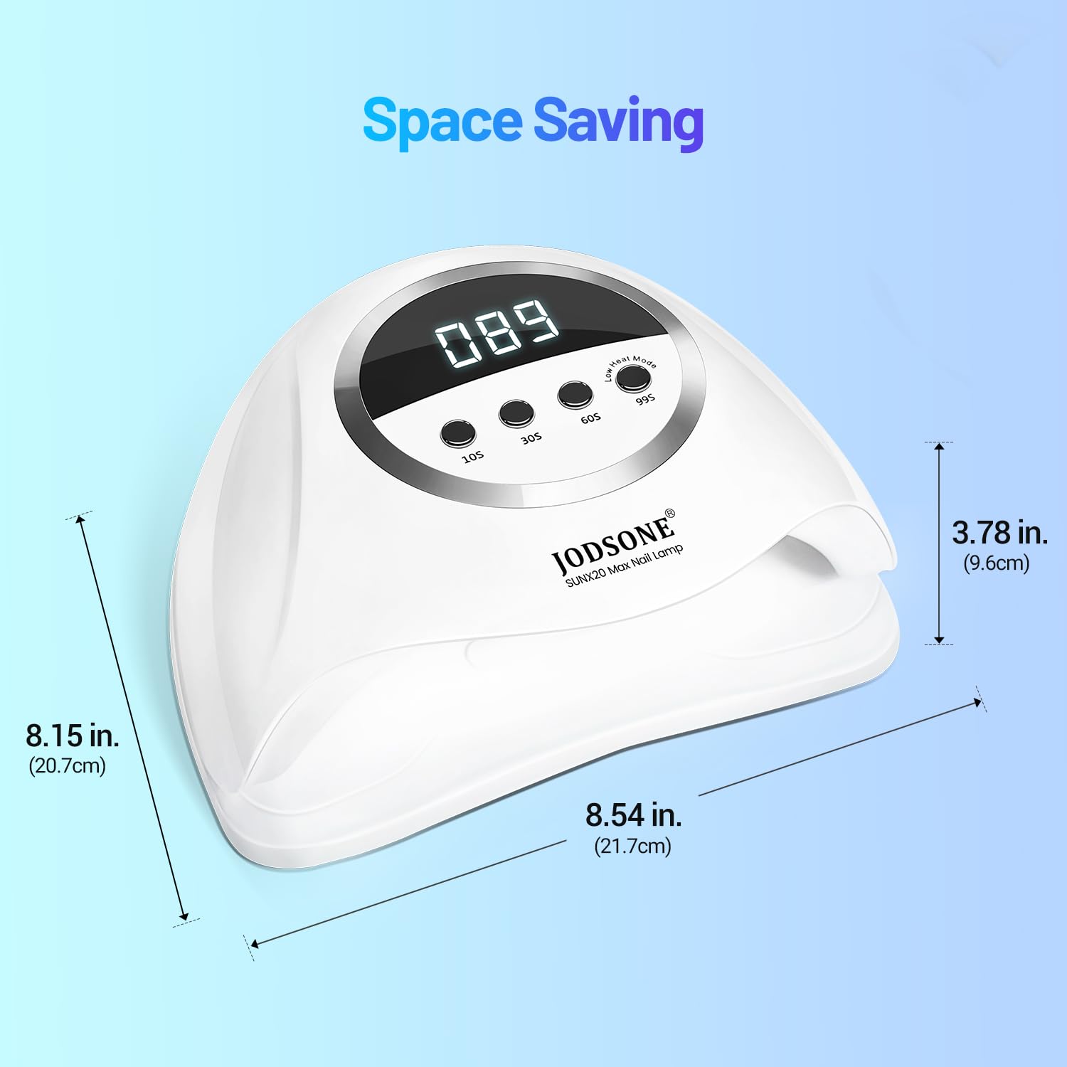 JODSONE U V LED Nail Lamp, Nail Dryer for Gel Polish, Led Light with Automatic Sensor & 4 Timers