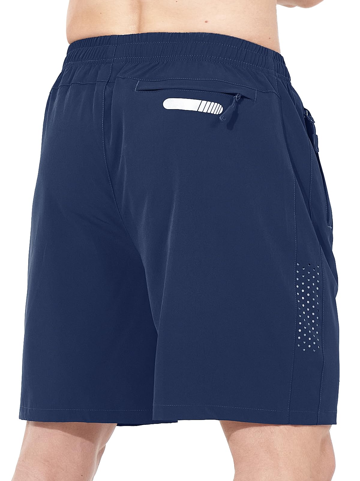 NORTHYARD Men's Athletic Running Shorts Quick Dry Workout Shorts 7"/ 5"/ 9" Lightweight Sports Gym Basketball Shorts Hiking Exercise DARKBLUE S