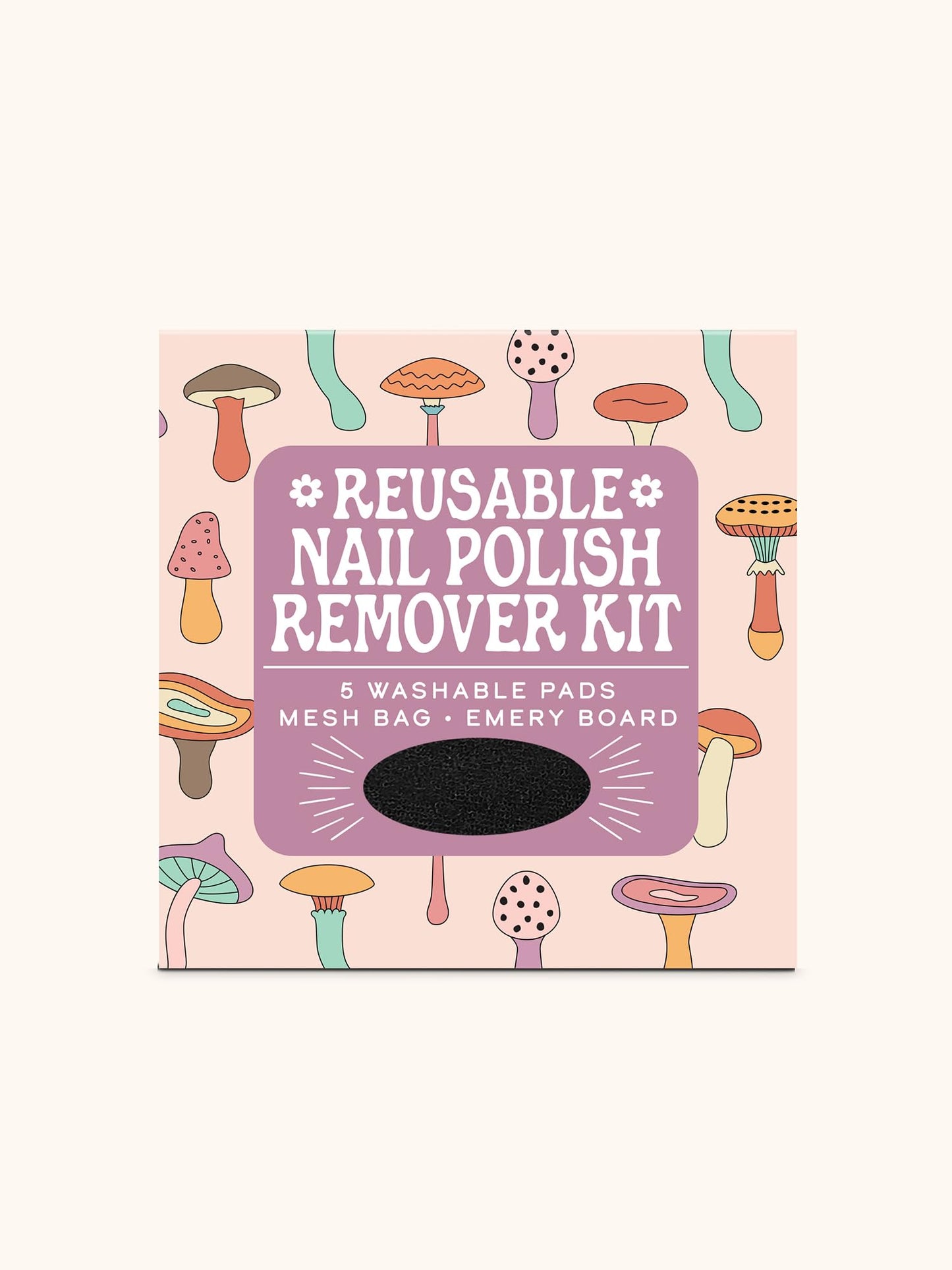 Mushroom Melody Reusable Nail Polish Remover Kit