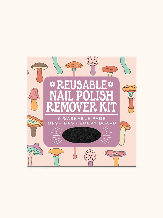 Mushroom Melody Reusable Nail Polish Remover Kit