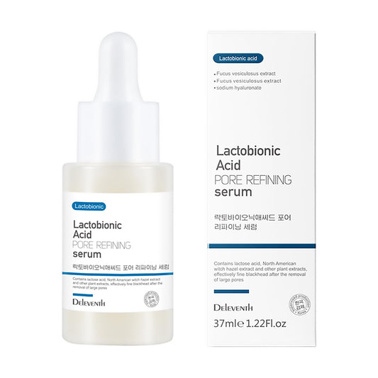 DEleventh Korean Brand Lactobionic Acid Face Serum 37ml / Shrink Pores, Balance Water and Oil, Remove Blackheads, Smooth, Radiant Skin, Reduce Fine Lines and Improve Texture