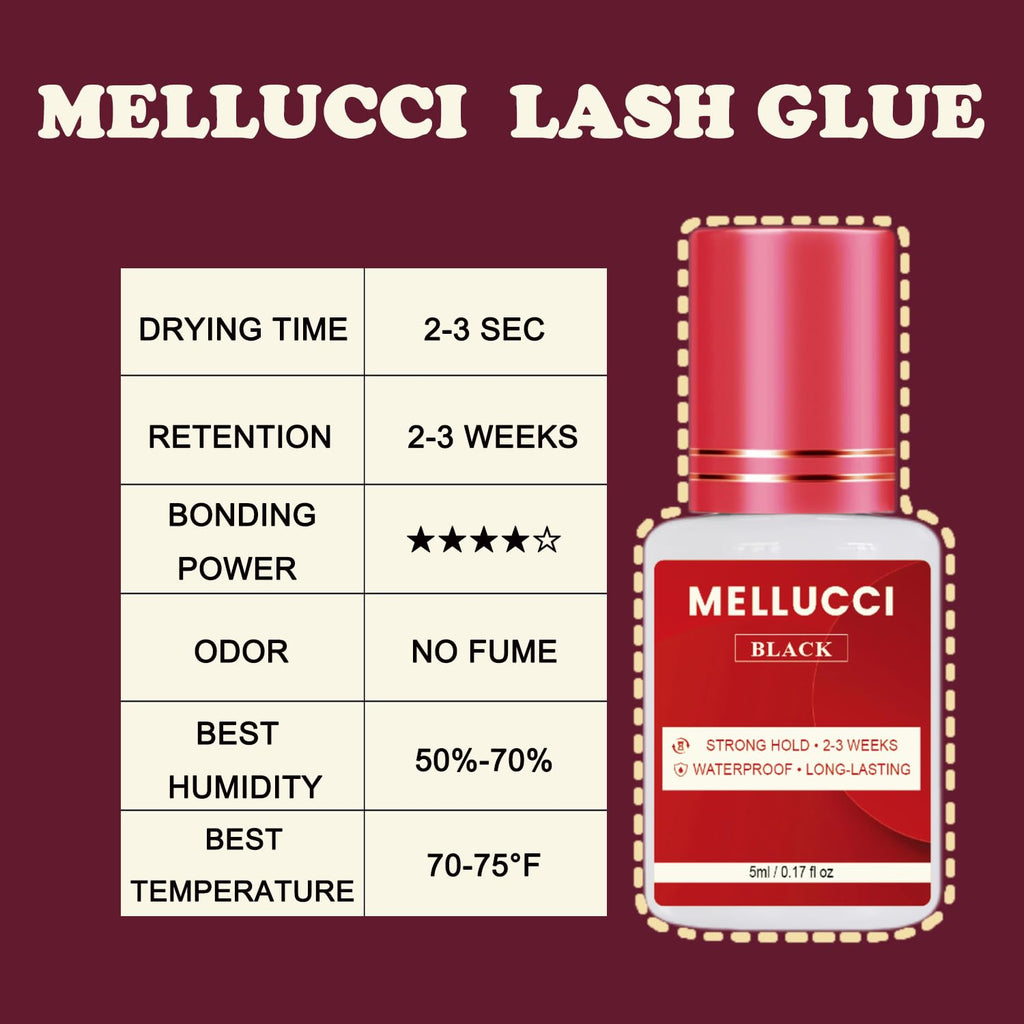 Waterproof Lash Cluster Glue - Strong Hold, Fast Drying, No Irritation for Eyelash Extensions