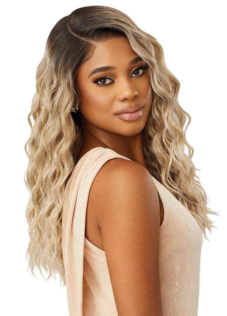 Outre Lace Front Wig - Melted Hairline - Caress (DR PINK OPAL)