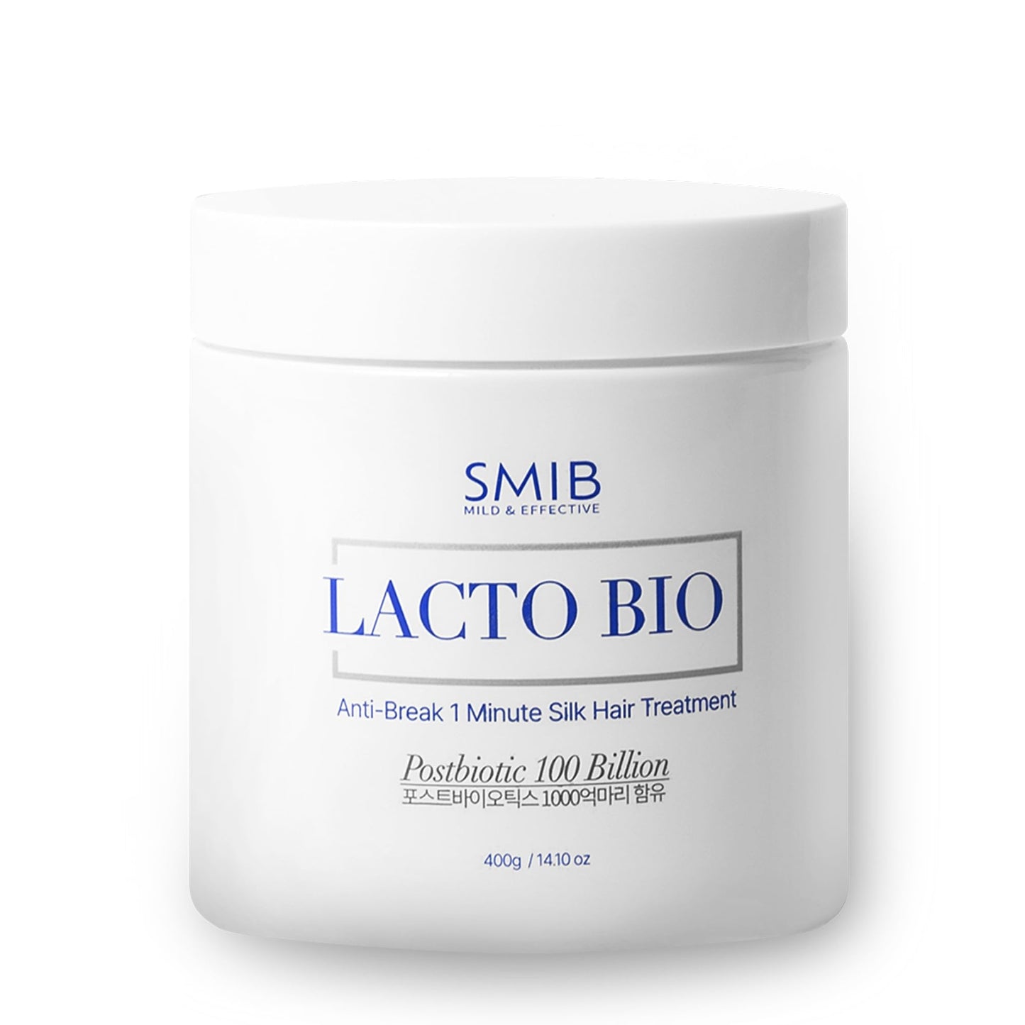 SMIB Lactobio 1'Min Silk Hair Treatment - 100 Billion Postbiotic-Powered Formula for Silky, Healthy Hair–Nourish & Protect -Strengthen & Nourish with Advanced Scalp Care - Korean Formula (14.10 oz)