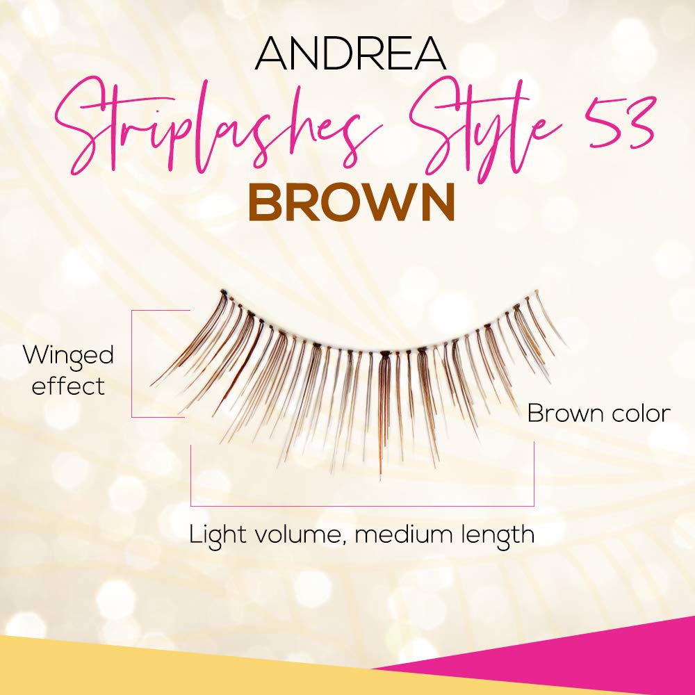 Andrea False Lashes Style 53 - Brown 4 pairs