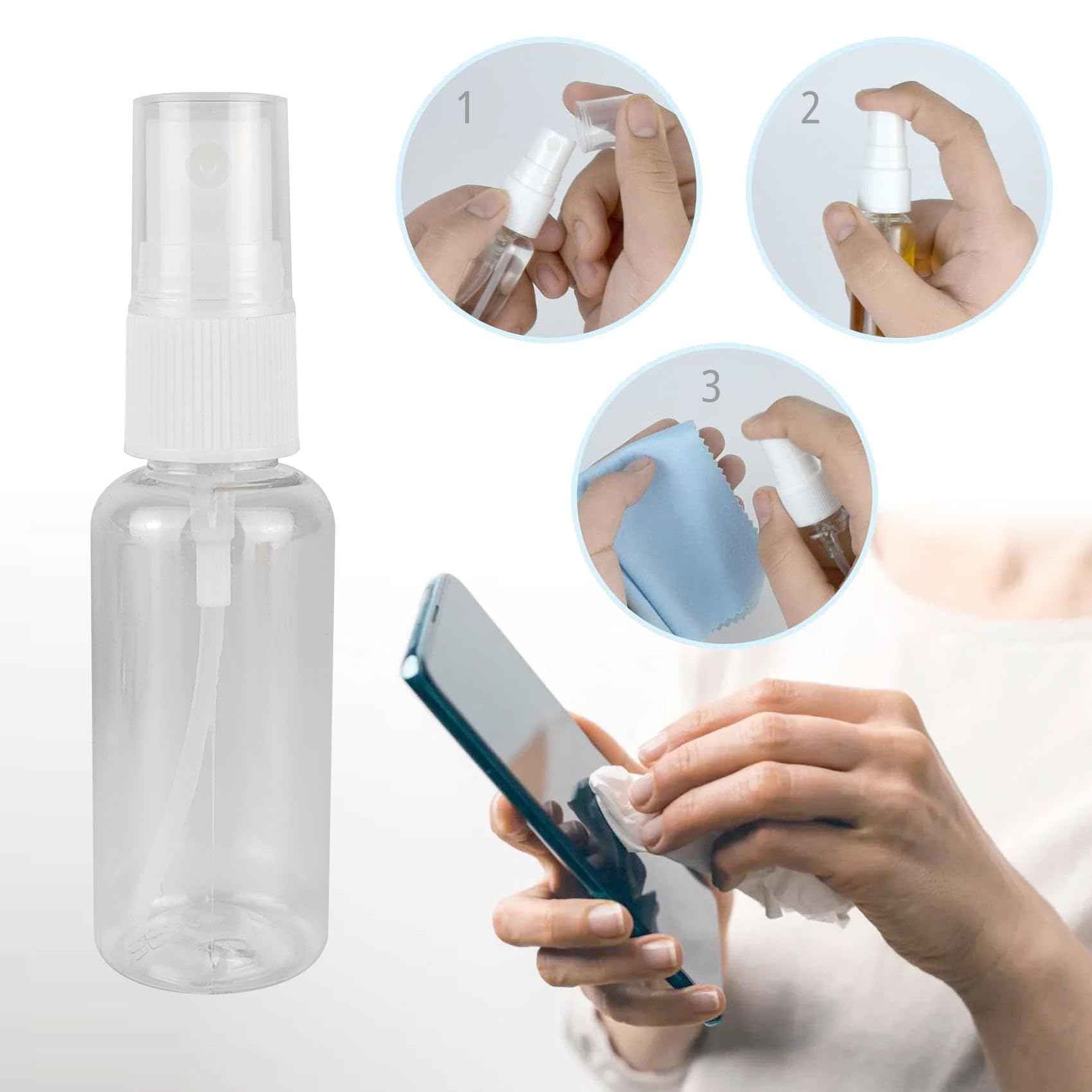 GAADSKCER 2 Pack Spray Bottle, 1 oz/30ml Small Plastic Spray Bottles, Travel Size Spray Bottle, Fine Mist Spray Bottles (2)