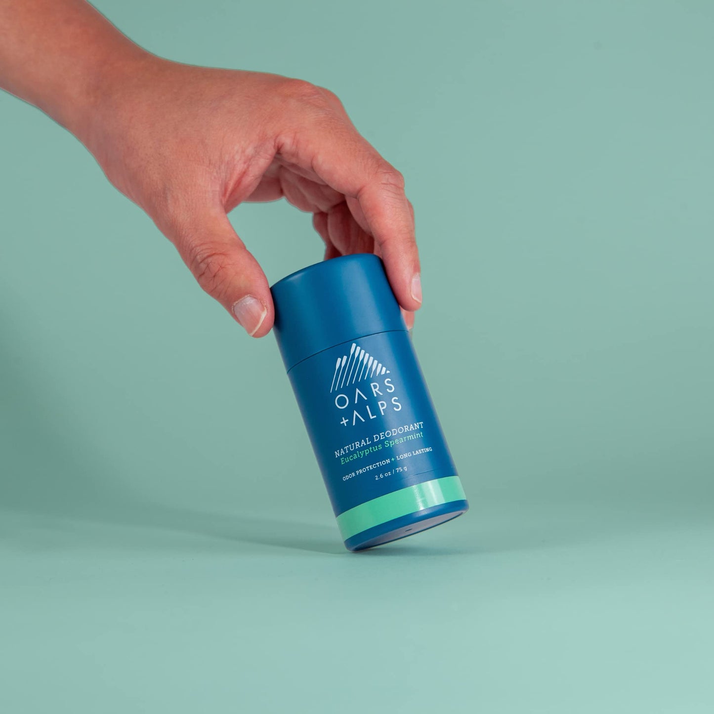 Oars + Alps Hair and Body Travel Kit for Men, Includes Sulfate Free Shampoo, Conditioner, Body Wash, Deodorant, and Reusable Pouch, TSA Friendly, Alpine Tea Tree Scent