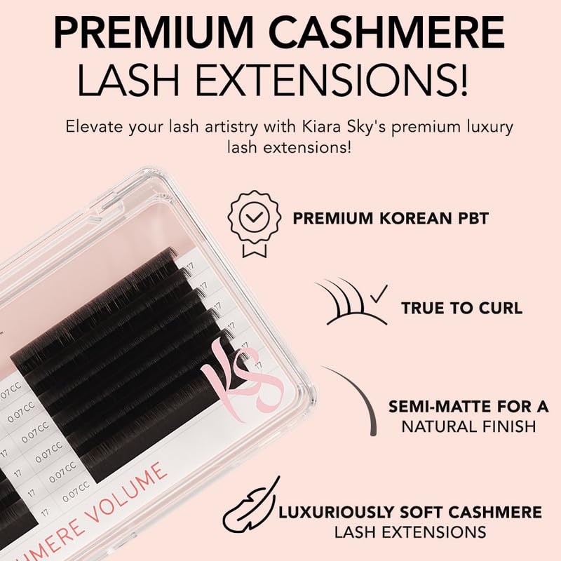 Kiara Sky Cashmere Volume Lash Extensions D 0.05 14mm