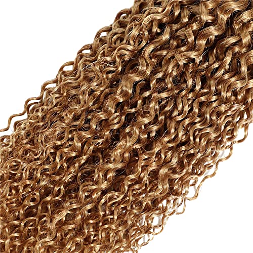 Ombre Honey Blonde Kinky Curly Hair Bundles 28 Inch