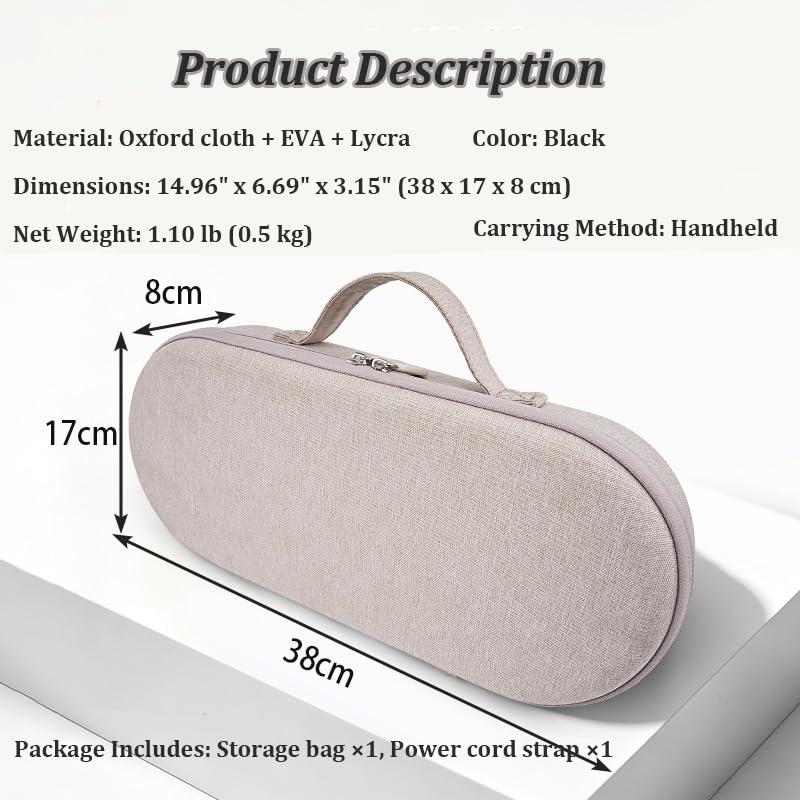 Dyson Supersonic HD19 Hard Case - Shockproof EVA Shell
