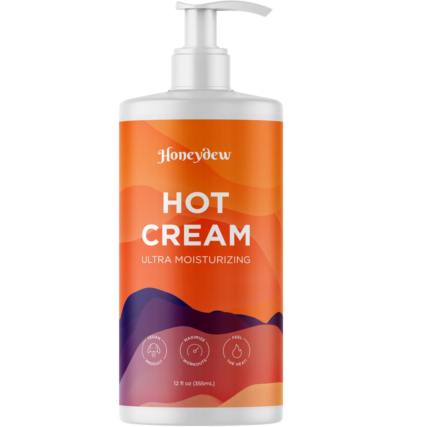 Hot Cream Sweat Enhancer - Premium Body Sculpting Sweat Cream with Invigorating Botanical Extracts - Extra Strength Cellulite Cream for Thighs Belly and Bum with Firming Body Oils (12 Fl Oz)