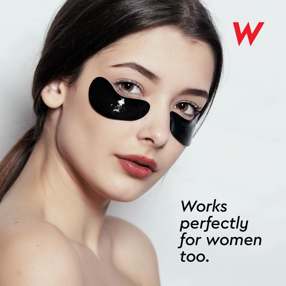 Wolf Project Under Eye Patches (5 pairs) For Dark Circles, Puffy Eyes, and Wrinkles - With Caffeine, Vitamin C and Peptides. Under Eye Masks Reduce Tired Eyes And Under Eye Bags