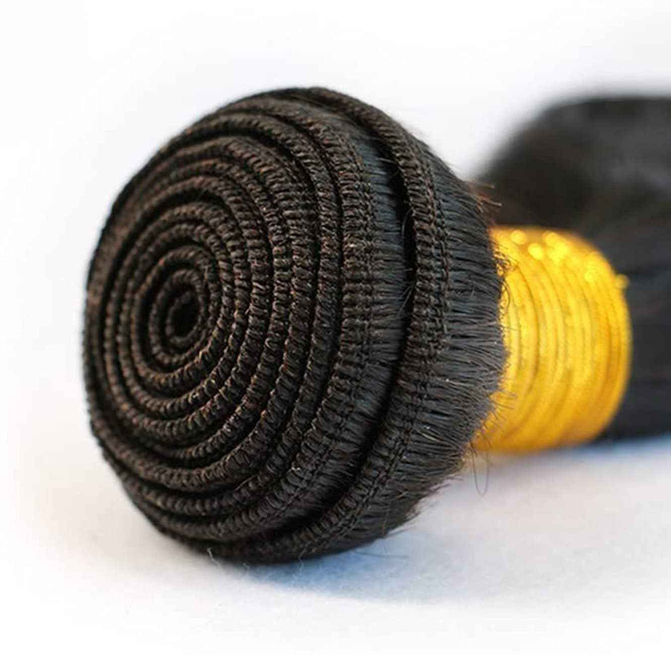 Straight Human Hair Bundles 14 16 18 Inch 1B Color Natural Black Human Hair 12A Unprocessed Native Virgin Hair 100/PC 3 Extensions Wet and Wavy Weave for Women