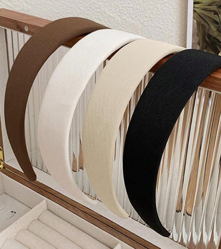Huachi Wide Headbands for Women, Non-Slip 1 Inch (4 Pack)