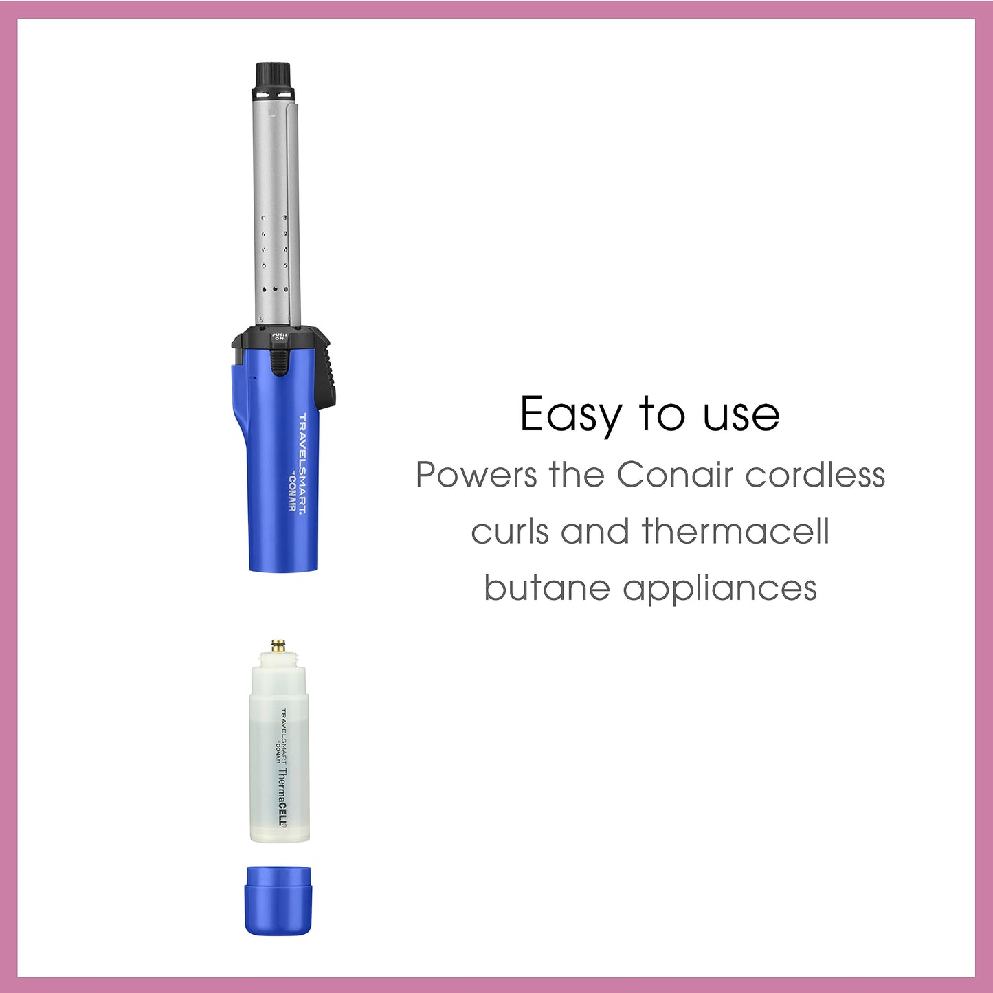 Conair Thermacell Refills 3/4"Curling Iron 2-Pack Replacements Cartridges by Travel Smart