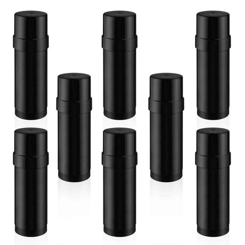 8 Pcs 60ml/2oz Plastic Deodorant Containers Empty Filling Stick Tube Deodorant Bottles for DIY Cosmetic Lotion Bar Sunscreen Lip Balm Crayon - Black