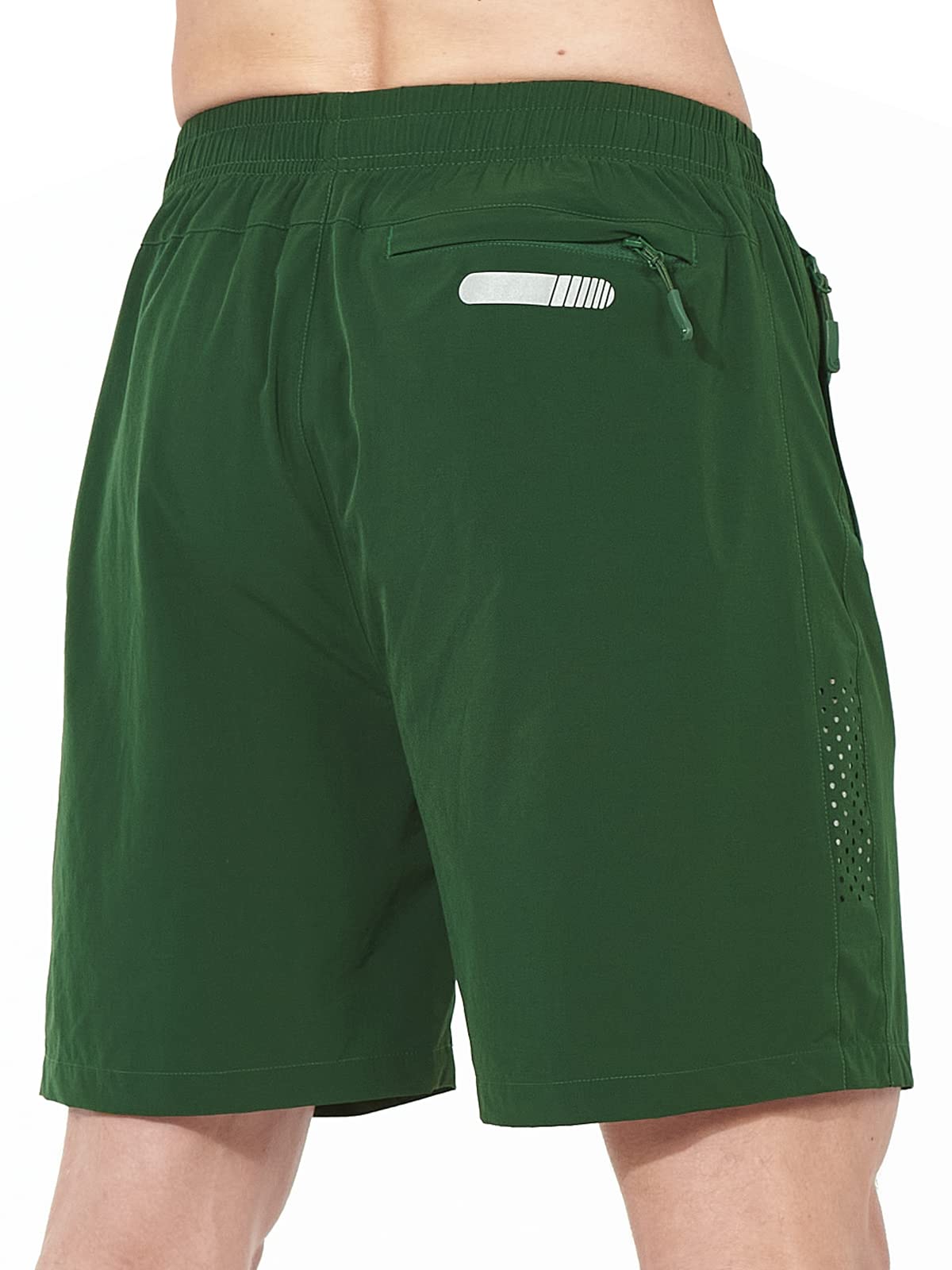 NORTHYARD Men's Athletic Running Shorts Quick Dry Workout Shorts 7"/ 5"/ 9" Lightweight Sports Gym Basketball Shorts Hiking Exercise Green S