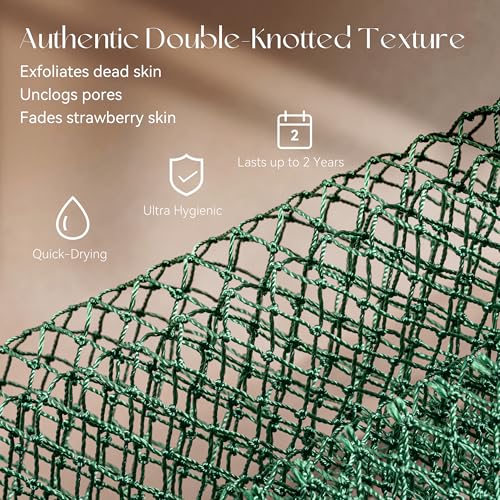 African Net Sponge 45" Elastic Exfoliating Bath Loofah