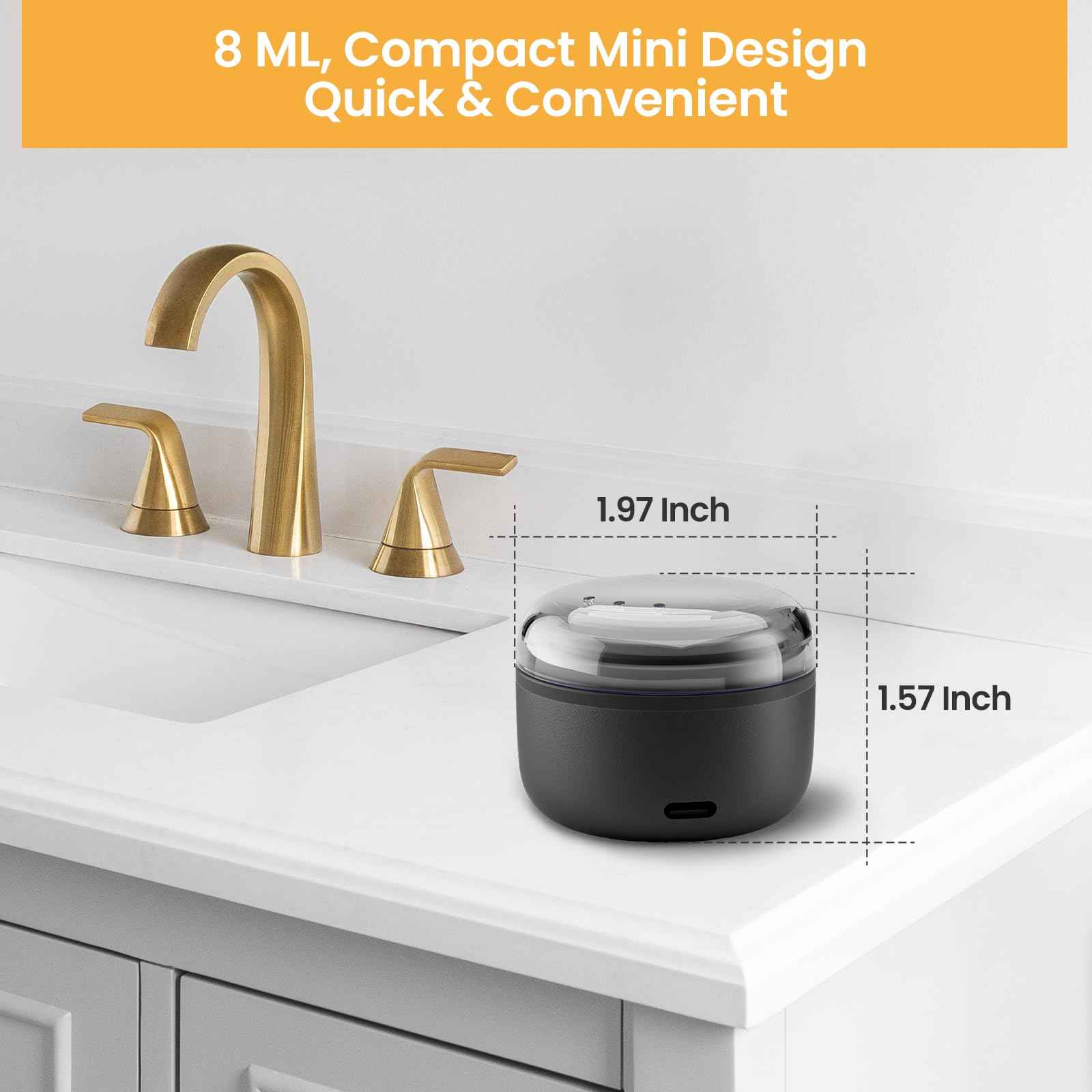 SUERBEATY Ear Nose Wax Kit Men, Nose Hair Waxing Kit for Men, Ear Hair Removal Wax 100g, 20 Pcs Nose Applicator, 15-20 Times, Usb Rapid Heating, Constant Temperature, Painless, Black