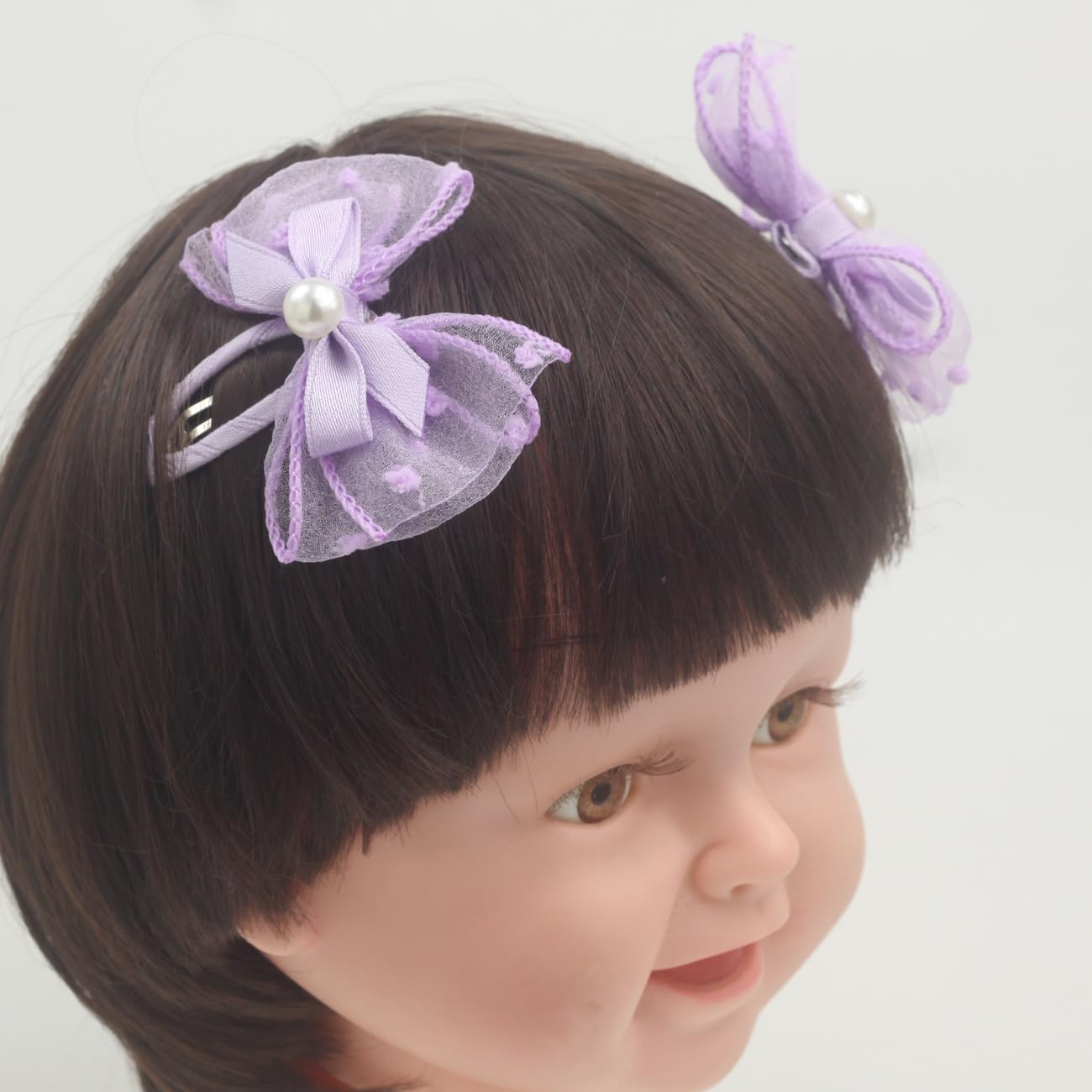 Purple Snap Clips for Toddler Baby Girls Hair Clips -2Pcs