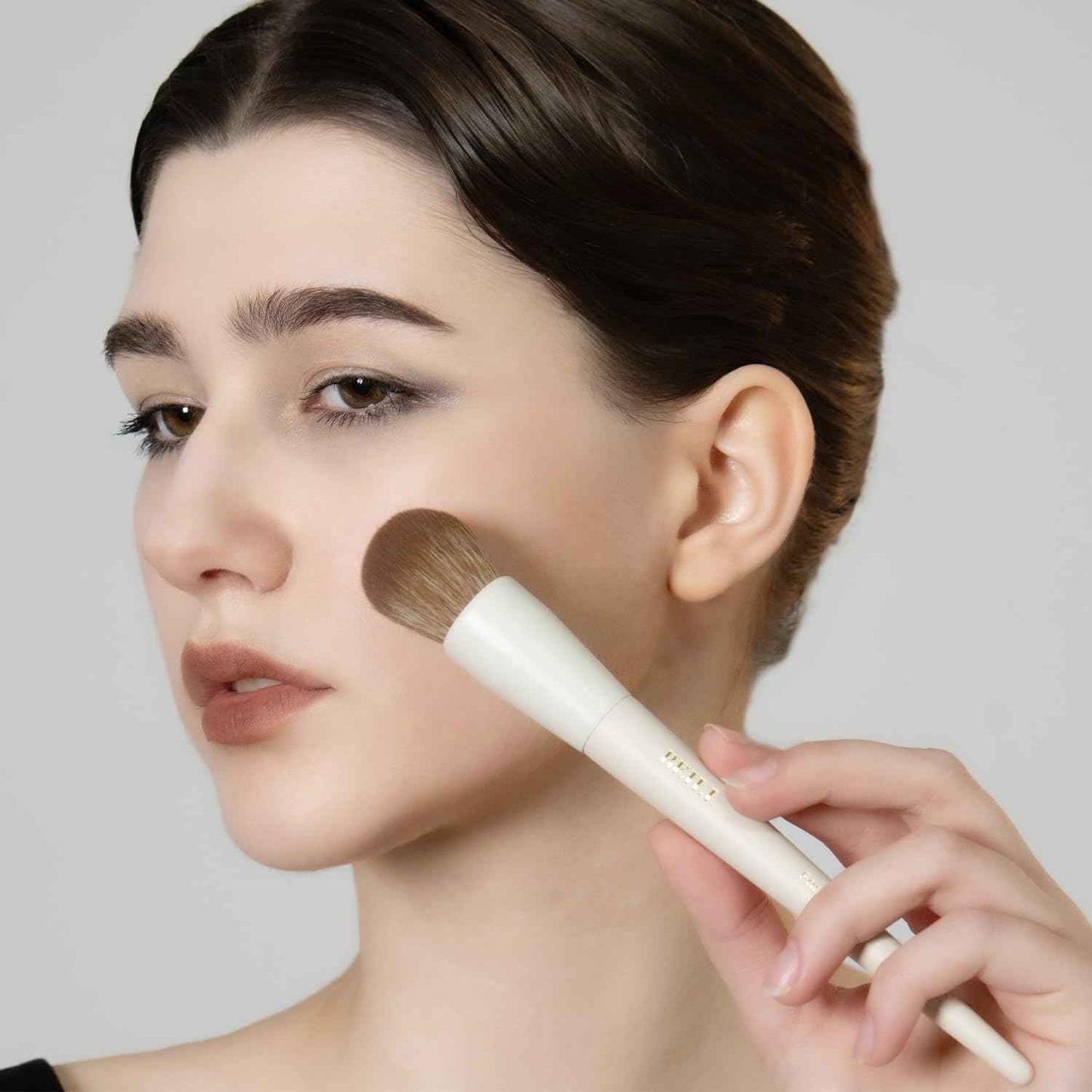 BEILI Makeup Brush Set 15Pcs Labeled Makeup Brushes Premium Synthetic Foundation Powder Contour Blush Concealers Eye Shadow Eyeliner Blending Face Brush Set