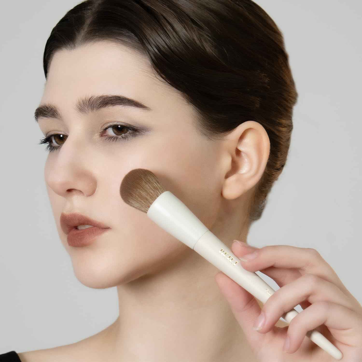 BEILI Makeup Brush Set 15Pcs Labeled Makeup Brushes Premium Synthetic Foundation Powder Contour Blush Concealers Eye Shadow Eyeliner Blending Face Brush Set