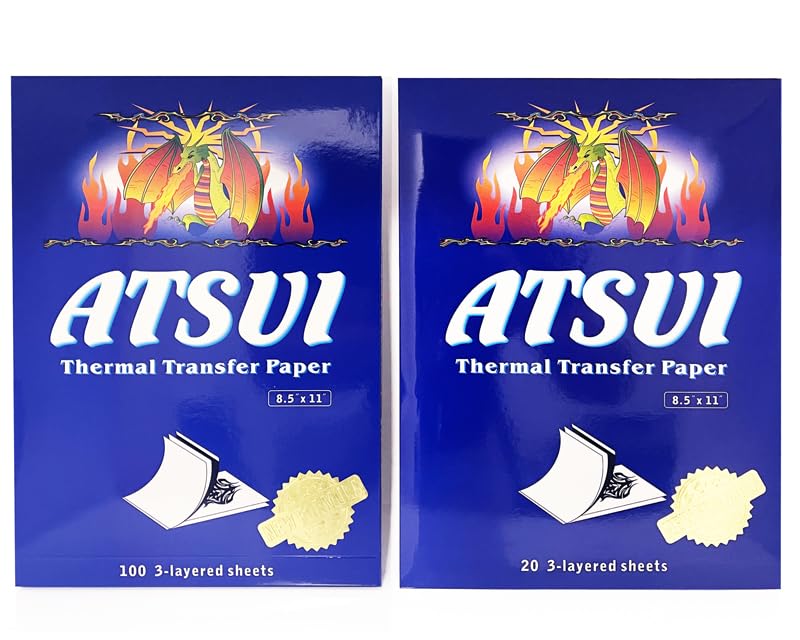 Atsui Tattoo Stencil Paper - 20 Pack Sheets