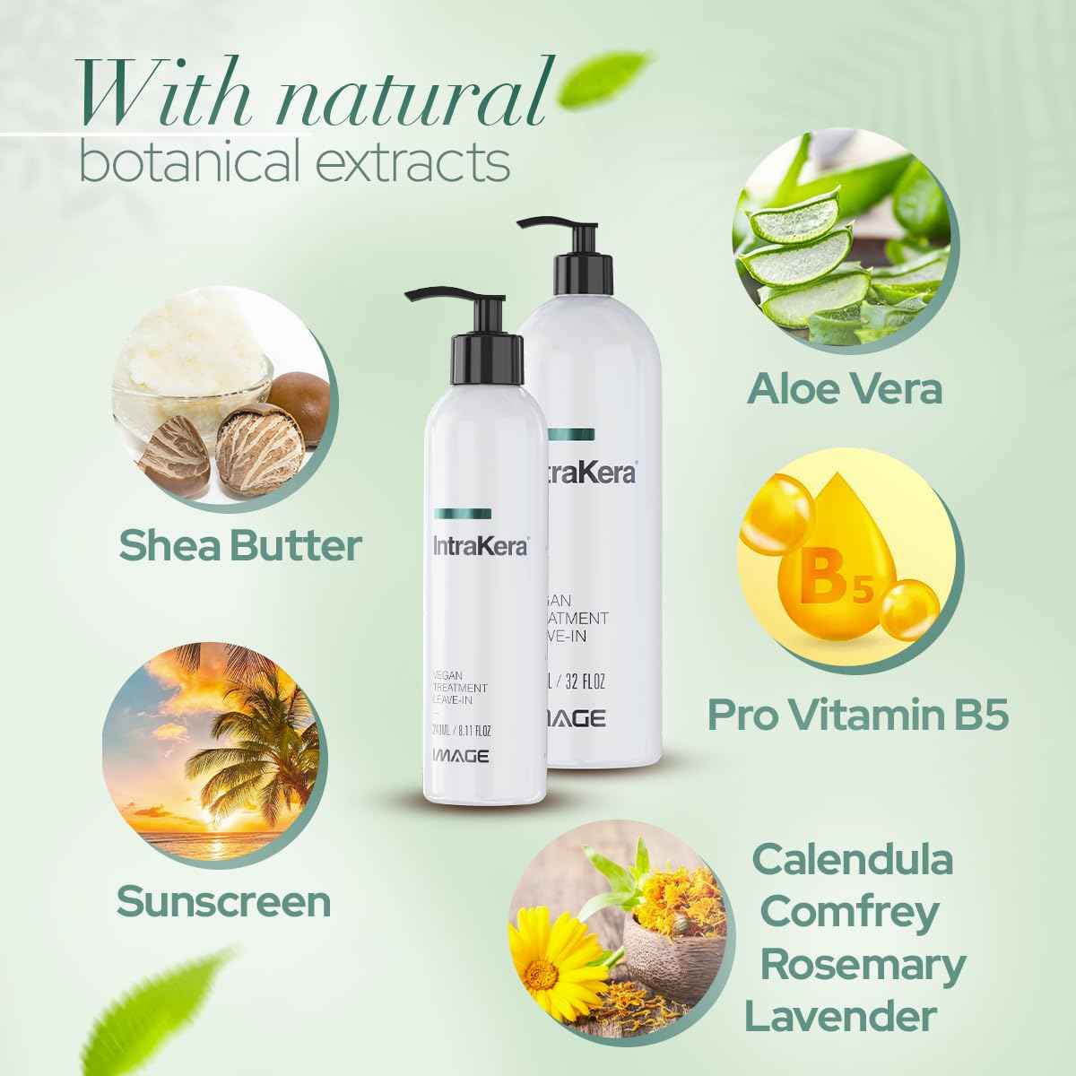 Image Intrakera Leave-In Conditioner for Frizzy, Curly, and Straight Hair - Stop Washing your Hair Every Day - Keratin -Replenisher - Detangler for Dry or Damaged Hair - 32 Fl Oz