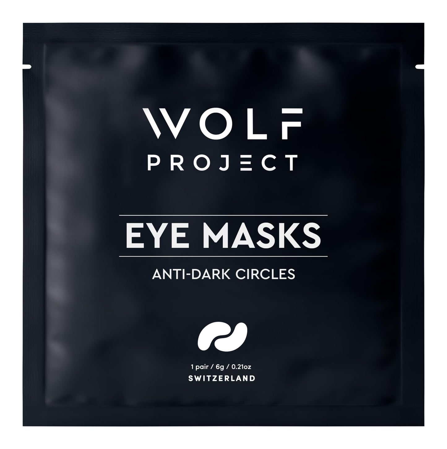 Wolf Project Under Eye Patches (5 pairs) For Dark Circles, Puffy Eyes, and Wrinkles - With Caffeine, Vitamin C and Peptides. Under Eye Masks Reduce Tired Eyes And Under Eye Bags