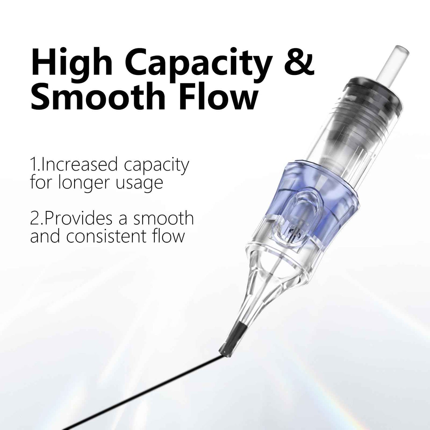 BRONC Assorted Tattoo Cartridge Needles 50pcs Mixed Tattoo Needle Cartridges Round Liner 0.35mm #12 Standard RL (3RL 5RL 7RL 9RL 11RL) for Rotary Tattoo Machine