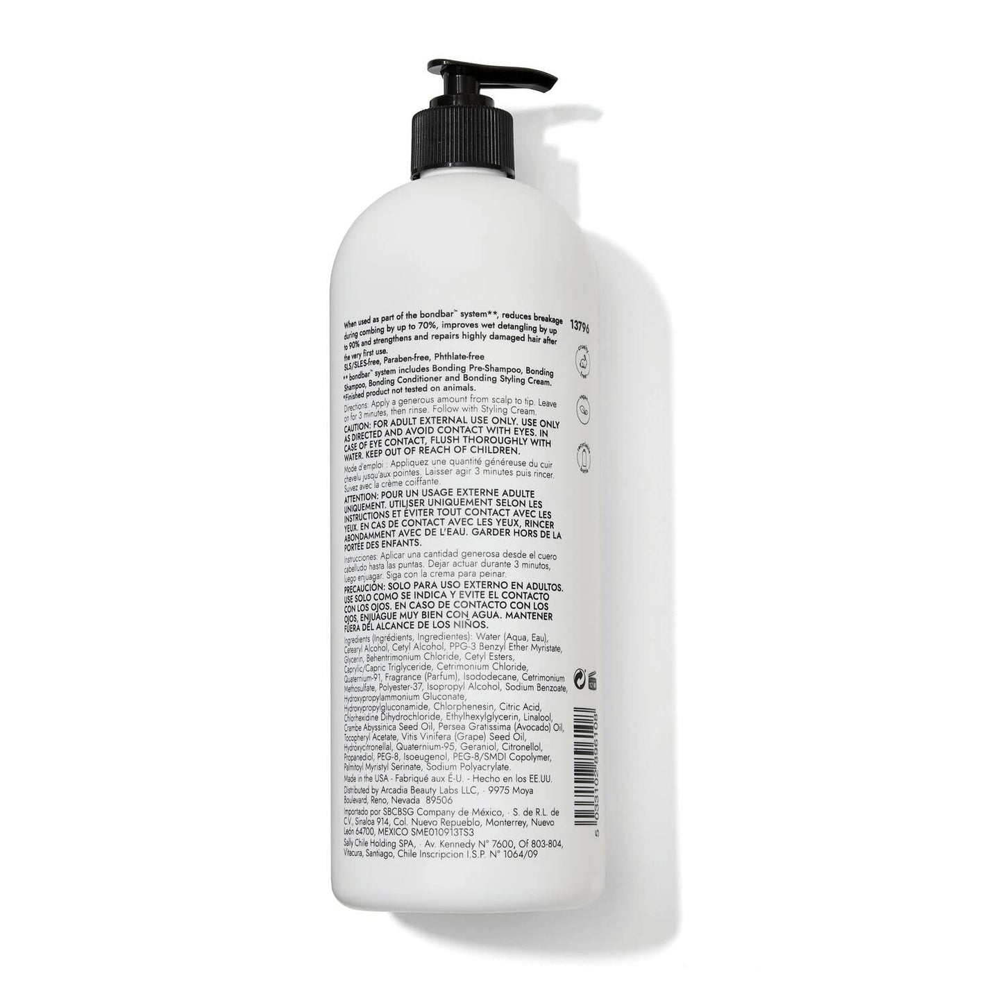 Bondbar Conditioner for Damaged Hair, Repairs, Protects, Strengthens & Hydrates All Hair Types & Textures, Vegan, Cruelty-Free, 33.8 fl oz