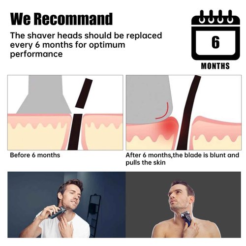 53B Replacement Head Compatible with Series 6 & Series 5 Electric Razors fit for S5 5762 5764 6075cc 6020s 6040cs