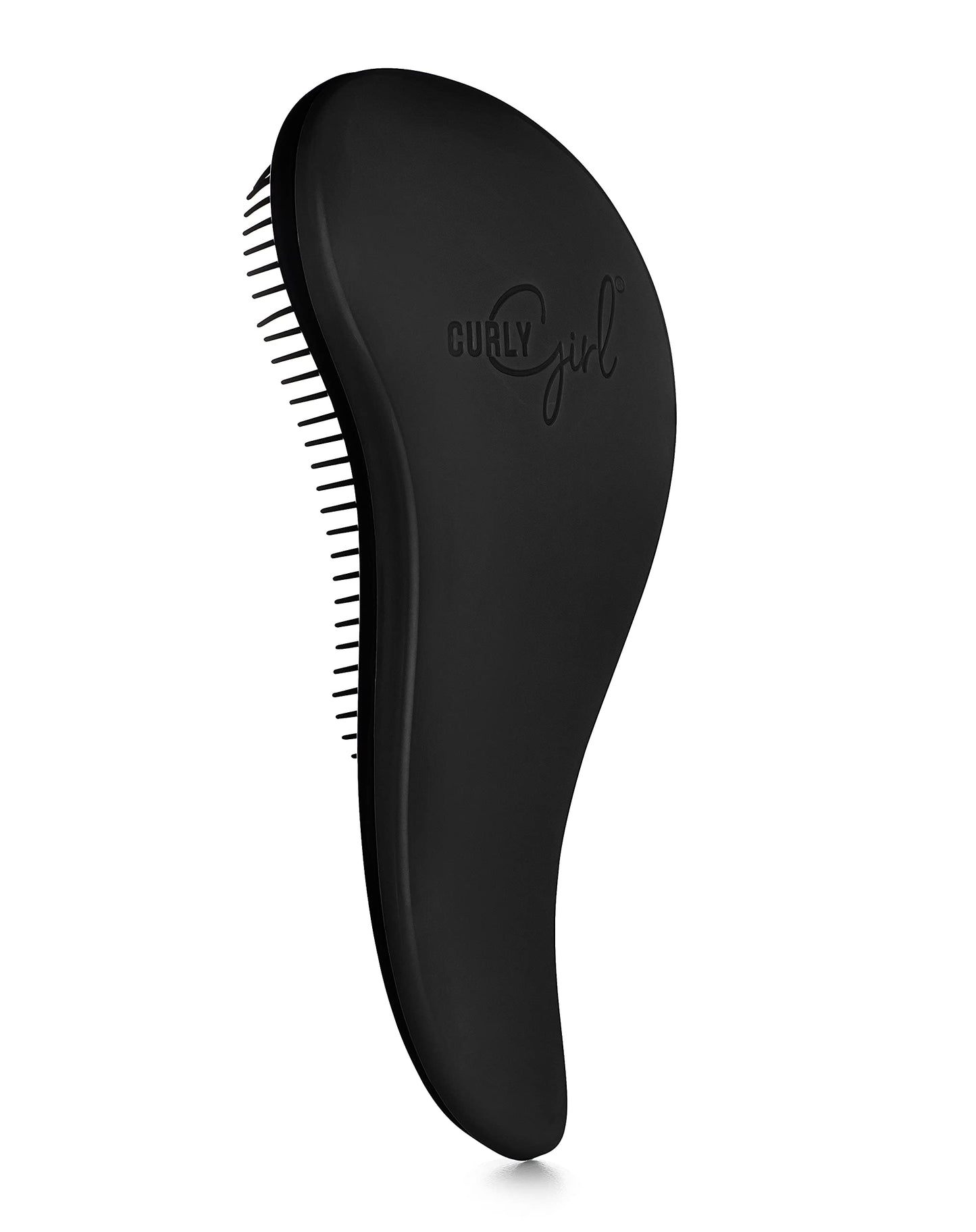 Curly Girl Breeze Thru Detangling Brush | Hair Detangler Hairbrush for Adults & Kids | Gets Rid of Tangles & Knots in Natural, Curly, Straight, Wet or Dry Hair (Black)