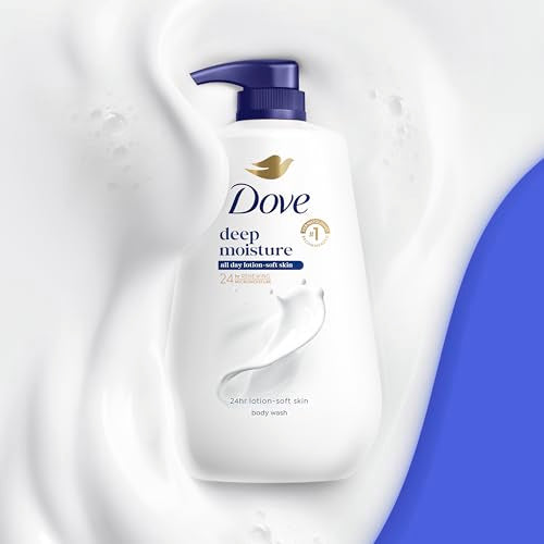 Dove Deep Moisture Body Wash 30.6oz – 24hr Lotion-Soft Skin