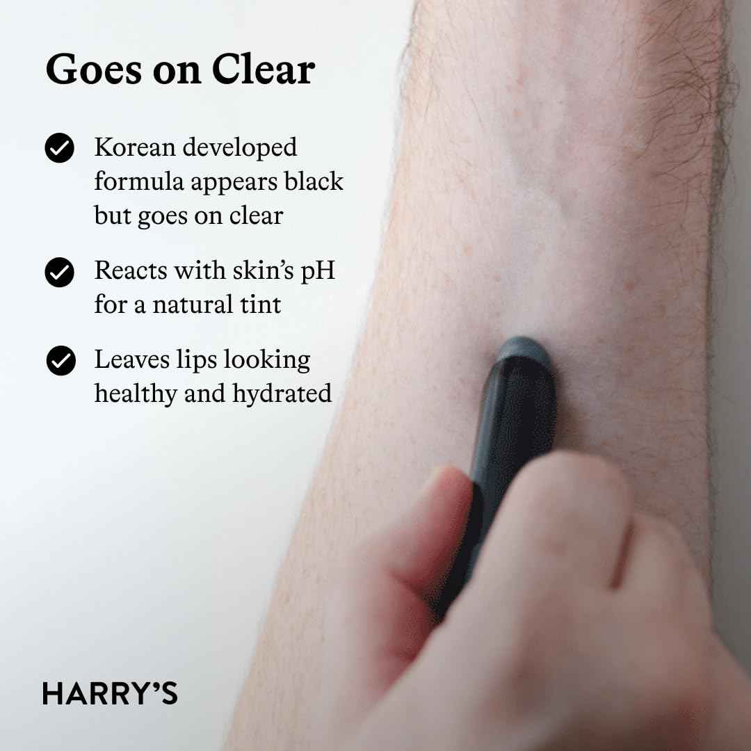 Harry's Black Lip Balm for Men - (5 Pack) Hydrating Men's Lip Balm with Natural Finish - Korean Skincare Technology with Meadowfoam Oil