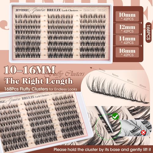 DD Curl Spider Lash Clusters 10-16mm Fluffy Eyelashes