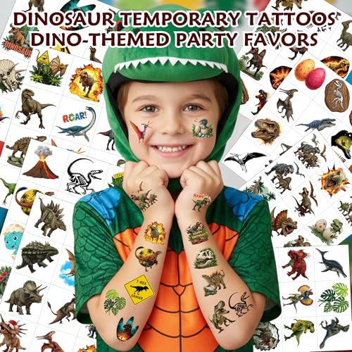 96-Piece Dinosaur Temporary Tattoos for Kids - Party Favors