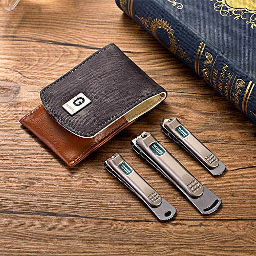 Nail Clippers Set - 3pcs Stainless Steel Manicure Kit for Travel