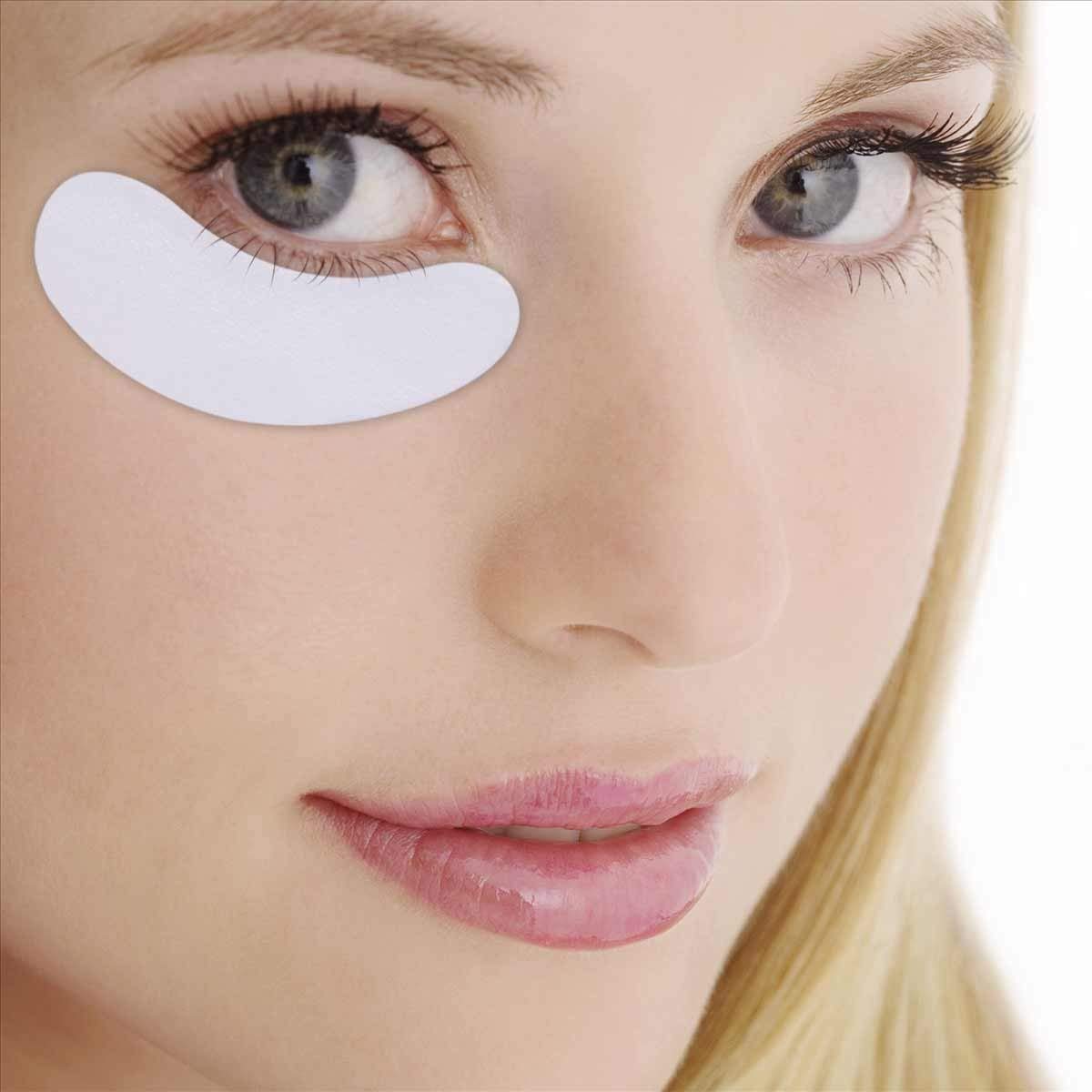 100 Pairs Under Eye Pads for Lash Extensions, Hydrogel Eyelash Patches Lint Free Eye Gel Pads Beauty Tool