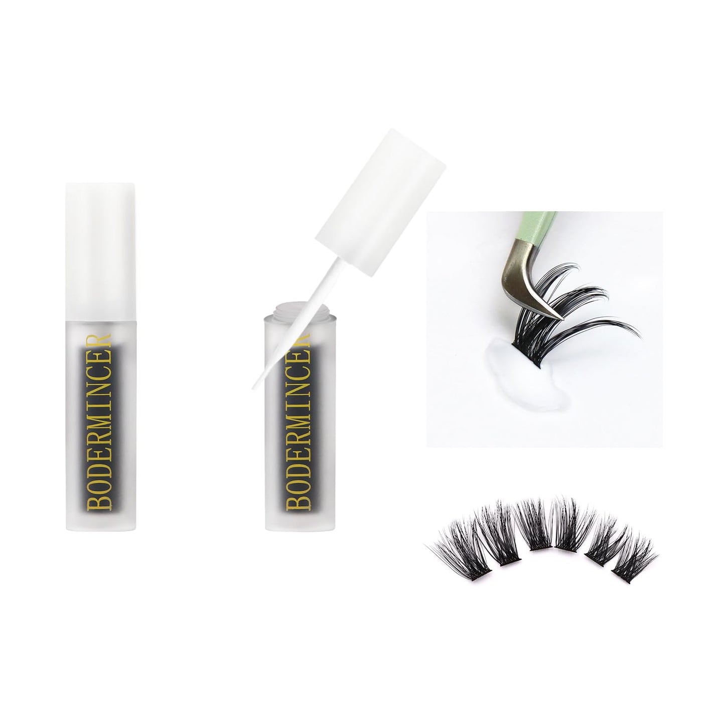 Bodermincer Lash Kits Lash Glue+Lash Tweezers+Lash Remover (Lash Kit)