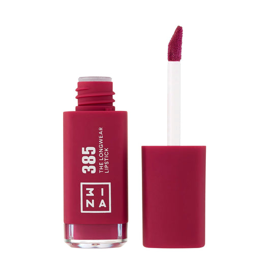 3INA The Longwear Lipstick 385 - Naturally Hydrating, Fast Drying - Shades That Stay All Day And Suit Every Skin Tone - Cruelty Free, Paraben Free, Vegan Cosmetics - Burgundy Color - 0.22 Oz