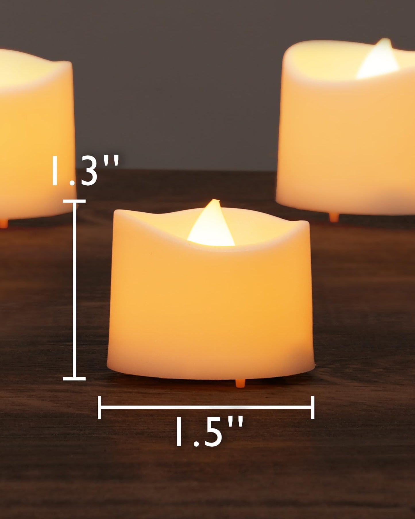 Homemory 12-Pack Flameless LED Tea Lights Candles Battery Operated, 200+Hour Fake Electric Candles TeaLights for Votive, Aniversary, Wedding Centerpiece Table Decor, Funeral, Halloween, Christmas