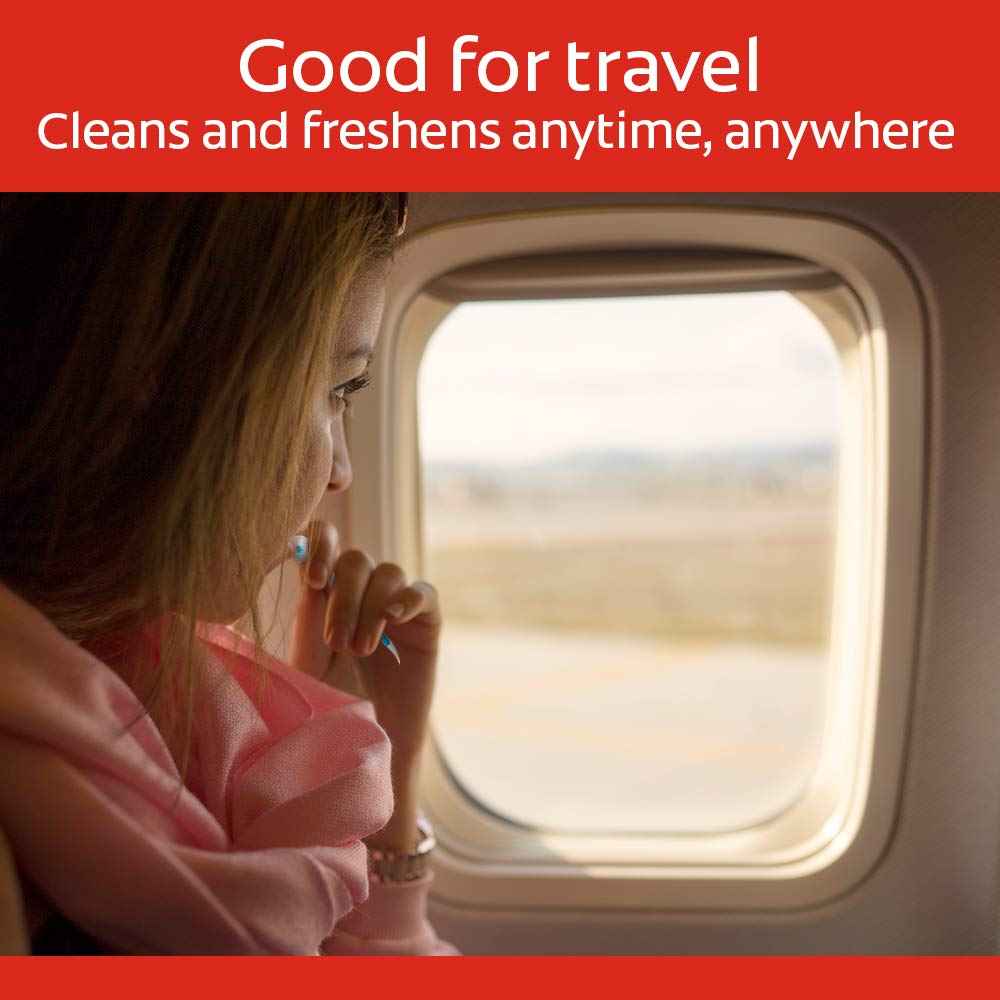 Colgate Optic White Wisp Disposable Mini Toothbrush, Cool Mint 24 Count (Pack of 4)