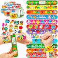 48-Piece Back to School Party Favor Set - Temporary Tattoos & Slap Bracelets